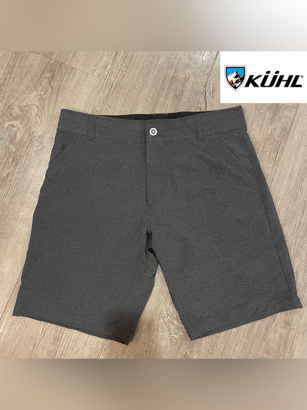 Kühl Men's Charcoal Flat Front Shorts